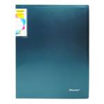 Папка с 4-мя кольцами 38 мм А4 Silwerhof 271958-75 зеленый металлик 1164397