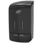 Дозатор для жидкого мыла Luscan Prof Etalon 2х0,55л. двухкамерн. механич. черный. наливной 1653729