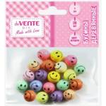 Бусины декоративные deVente 8001124 20 шт. Смайлики ассорти