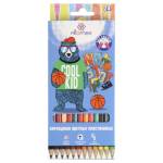 Карандаши цв. 24 цв. пластиковые Attomex 2М Be cool 5024610