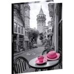 Ежедневник А5 80 л. П-П Розовые чашка и шляпка 7БЦ 80-6760