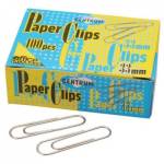 Скрепки 33 мм 100 шт CENTRUM никелир. к/к 80058