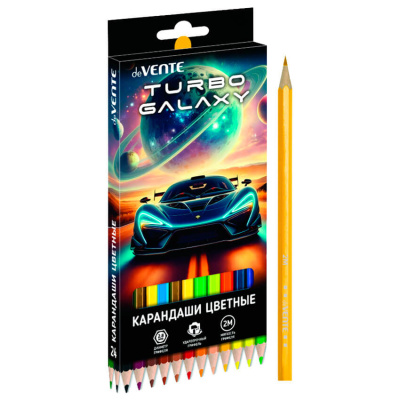Карандаши цв. 24 цв. deVENTE Turbo Galaxy 2М 5024620