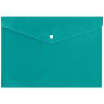 Папка - конверт А4 на кнопке INFORMAT NK8051G 150мкм зеленый