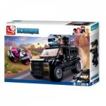 Конструктор SLUBAN Полиция Бронированная машина 293 дет. М38-В0653