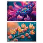 Альбом д\рис. 40 л. (спираль) БиДжи Macro flowers мел.карт. АР4гр40 08642
