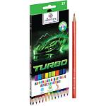 Карандаши цв. 12 цв. пластиковые Attomex Turbo 5022548