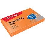 Стикеры 50х75 мм 80л. Berlingo Ultra Sticky 39414 неон оранжевый