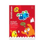 Картон белый А4 10 л. EK Jolly Friends глянц. на склейке 62019