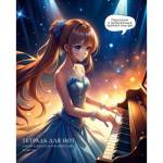 Нотная тетрадь 16 л. А5 К-Э Сказочная соната широкий нотн. стан+ подсказки ТН16256