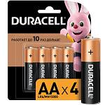 Батарейка LR06 (АА) Duracell 4шт. BL4 Basic  50978634