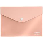 Папка - конверт А5 на кнопке deVENTA sigNATURE 3072512 350мкм пудрово-розовая