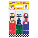 Закладки магнитные 6 шт Юнландия Race Cars 113446