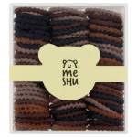 Резинки для волос MESHU тонкие темные ассорти 90шт. MS_60606