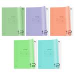 Тетрадь 12 л. (линия) БиДжи UniTone MIX пластиковая обложка Т5ск12_пл 08902