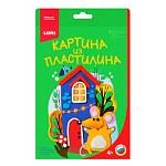 Картина из пластилина Мышка у домика Пз/Пл-012 ЧЗ