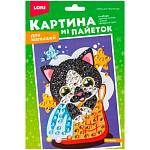 Картина из пайеток Котенок Мкс-026