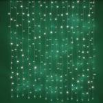 Гирлянда уличная занавес 2x1,5 м 272 LED ламп мерцание коннектор 351-627