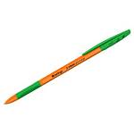 Ручка шариковая Berlingo 0,7 Tribase grip orange грип СВр_70961 зеленая