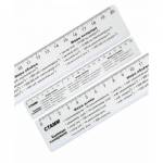 Линейка справочная 20 см (ед. измерения) ЛС01