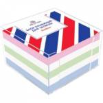 Блок для записей 9х9х5 цветной ATTOMEX 2013600 пл.65г/м2 бел. 90% непрокл. в боксе