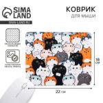 Коврик для мыши Котята 22х18 см 9572226