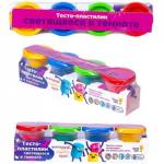 Тесто-пластилин 4 цв. Genio Kids Светящийся в темноте! ТА1021V