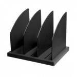 Подставка для журналов и бумаг 3 отд. СТАММ ПБ07 черная сборная Ш