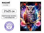 Мозаика алмазная 21х25 Сова М-12322