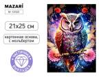 Мозаика алмазная 21х25 Сова М-12322