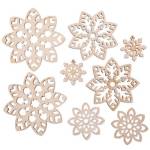 Заготовка для декорирования Снежинки мини набор фанера ВД-1215