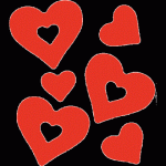 Наклейки светоотраж. deVENTE 9083801 Сердечки