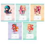 Тетрадь 18 л. (клетка) К-Э Девочки выб.лак ТКЛ188892