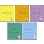 Тетрадь 12 л. (узкая) К-Э Однотонная серия мел.картон ТЛУ124994