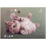 Планшет для пастели 15л. А4 Лилия Холдинг Теплые цвета 160гр 5 цв. холст ПЛ-8909