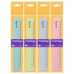 Линейка алюминевая 15 см Berlingo Sparkle ассорти MR_50015