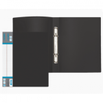 Папка с 2-мя кольцами 20 мм А4 700 мкм deVente 3081409 черная