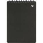 Блокнот А5 60 л. (спираль) БиДжи Base черная пласт.облож. Б5гр60_пл 62085