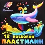 Пластилин 12 цв. Луч Фантазия восковой (классич.+флюо) 180 гр. 25С 1523-08 