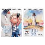 Скетчбук А5 20 л. (спираль) БиДжи Поднять паруса! СА520гр_58074 для акварели