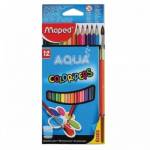 Карандаши цв. 12 цв. Maped ColorPeps акварельные с кистью 836011