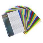 Разделитель А4+ 1-20 20 л. цвет. пластик Office-2000 