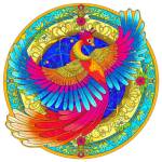Деревянный пазл 245 дет. Птица счастья 37*37см MPZCA65-L