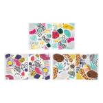 Набор обложек 210х350 для дневников и тетрадей 3 шт. Art therapy ПВХ 180 мкм GLc_210.32(H)   