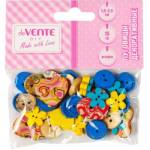 Пуговицы декоративные deVente 8001109 Бирюзовый микс ассорти