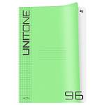 Тетрадь А4 96 л. (клетка) БиДжи UniTone Neon пластик. обложка неон салатовый Т4ск96_пл 57519 