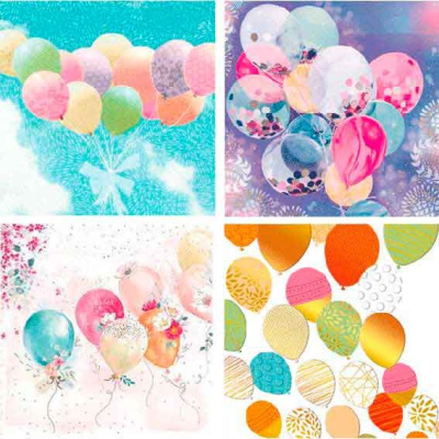 Пакет подарочный deVENTE 9041242 Baloons in the sky (18*23 см)