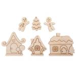 Заготовка для декорирования Пряничный мини набор фанера ВД-1131 