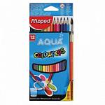 Карандаши цв. 12 цв. акварельные Maped ColorPeps с кистью 836011