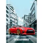 Записная книжка А7 64 л. П-П Красное авто в городе-1 64-8645